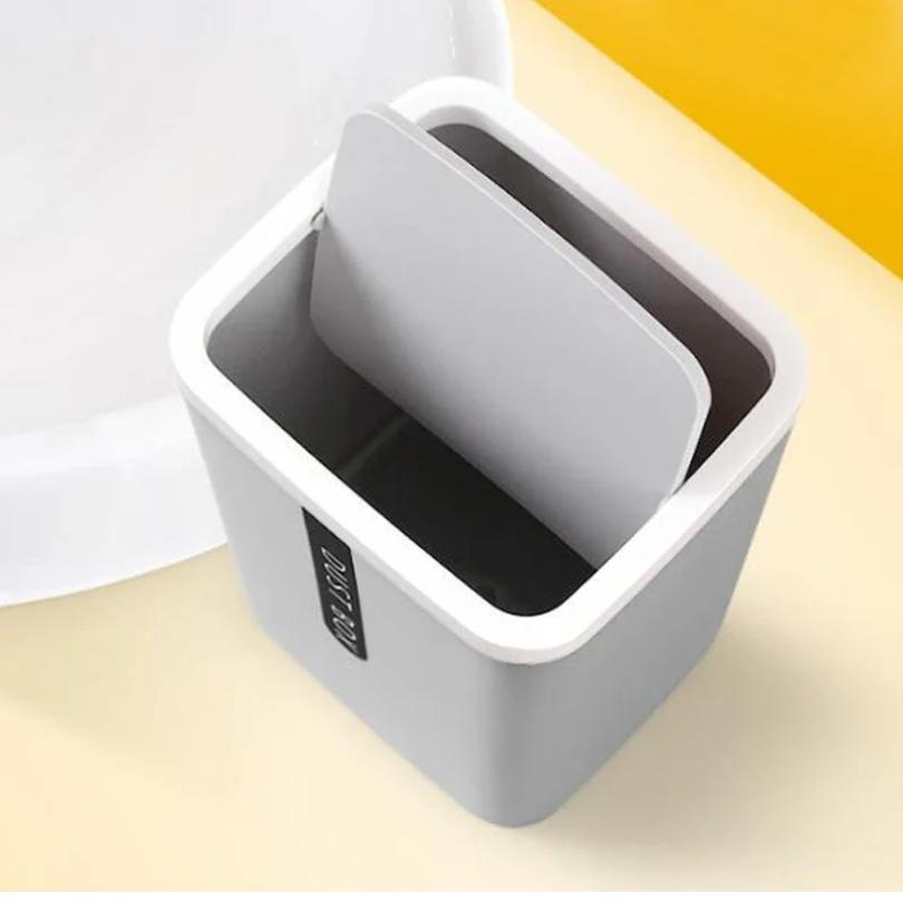 Creative Mini Small Waste Bin Desktop Garbage Basket Home Table Plastic Office Supplies Trash Can Dustbin Sundries Barrel Box
