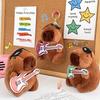 Translator Capybara Family Plush Small Animal Kapibala Cute Doll Bag Keychain Plush Doll