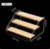 Marathon Medal Display Stand Acrylic Storage Box Wooden Frame Storage Rack for Badges And Medals Simple Style Home Organization