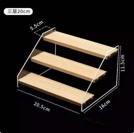 Marathon Medal Display Stand Acrylic Storage Box Wooden Frame Storage Rack for Badges And Medals Simple Style Home Organization