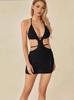 Sexy Spaghetti Strap Dress With Cross Ties For Summer Casual Wear