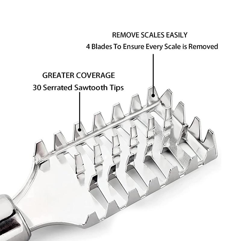 1ks Odolná nerezová ocel Škrabka na šupiny na ryby Škrabky na kuchyňské nádobí Nerez na šupiny na ryby Kartáč Škrabka na šupiny na ryby