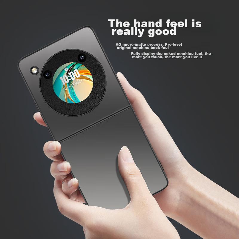 Case for Nubia Flip, ZTE Nubia Flip Protective Cover, Frosted Full Coverage Ultra-Thin Shockproof Anti-Fingerprint Personalized - Graphite Black