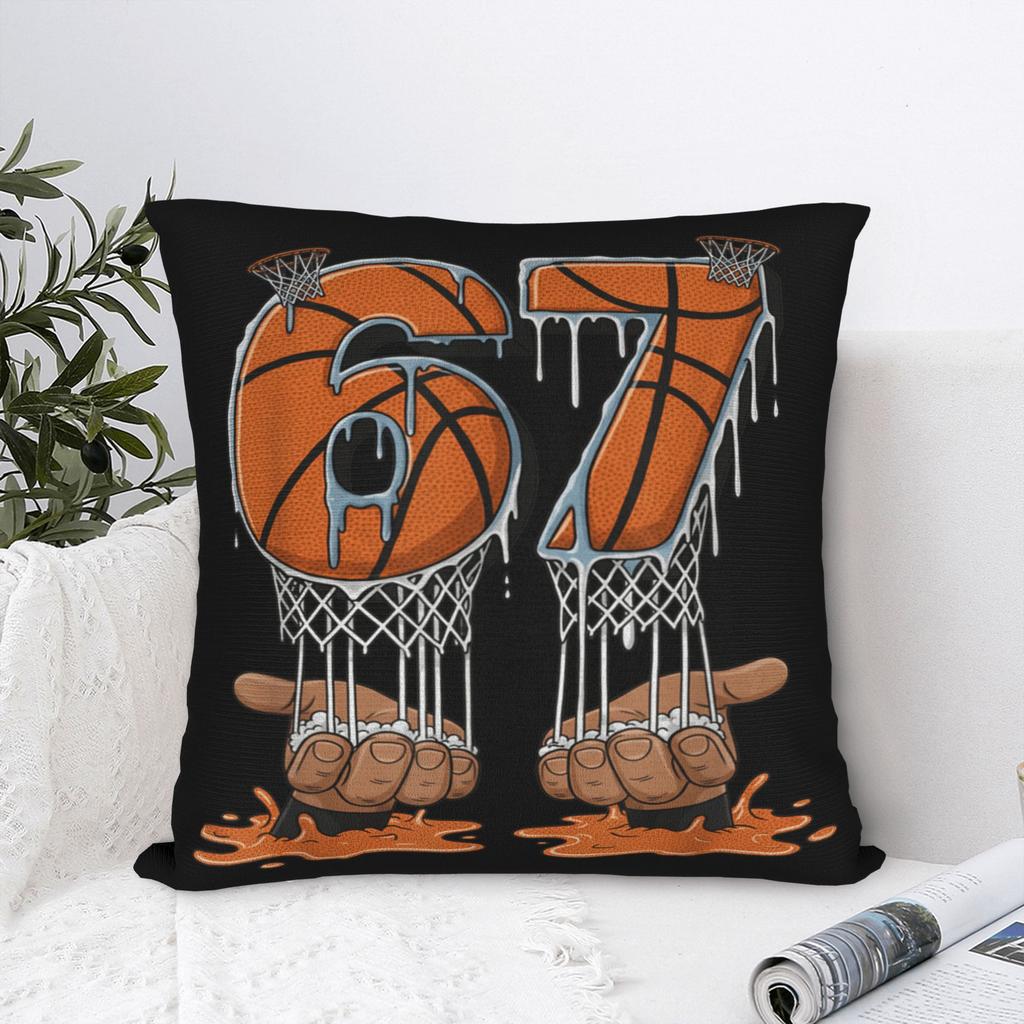 Basketball 67 Six Seven Pillow Cover Morden Pillow Case For Living Room Sofa Print Pillowcases Gift