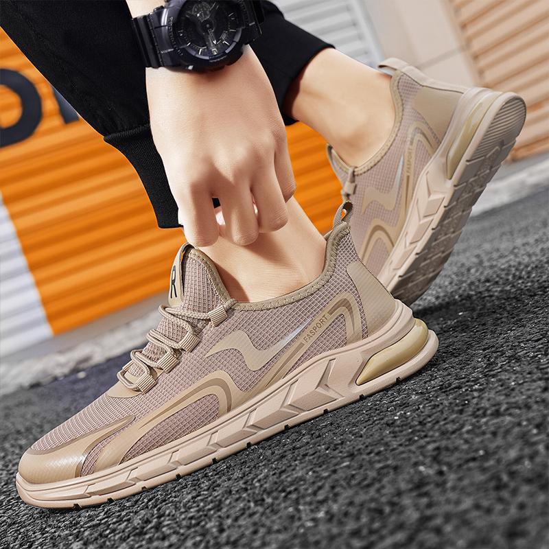 Men Casual Sneakers Trendy Loafers Running Shoes Breathable Mesh Footwear Lightweight Vulcanized Shoes Male Zaparillas