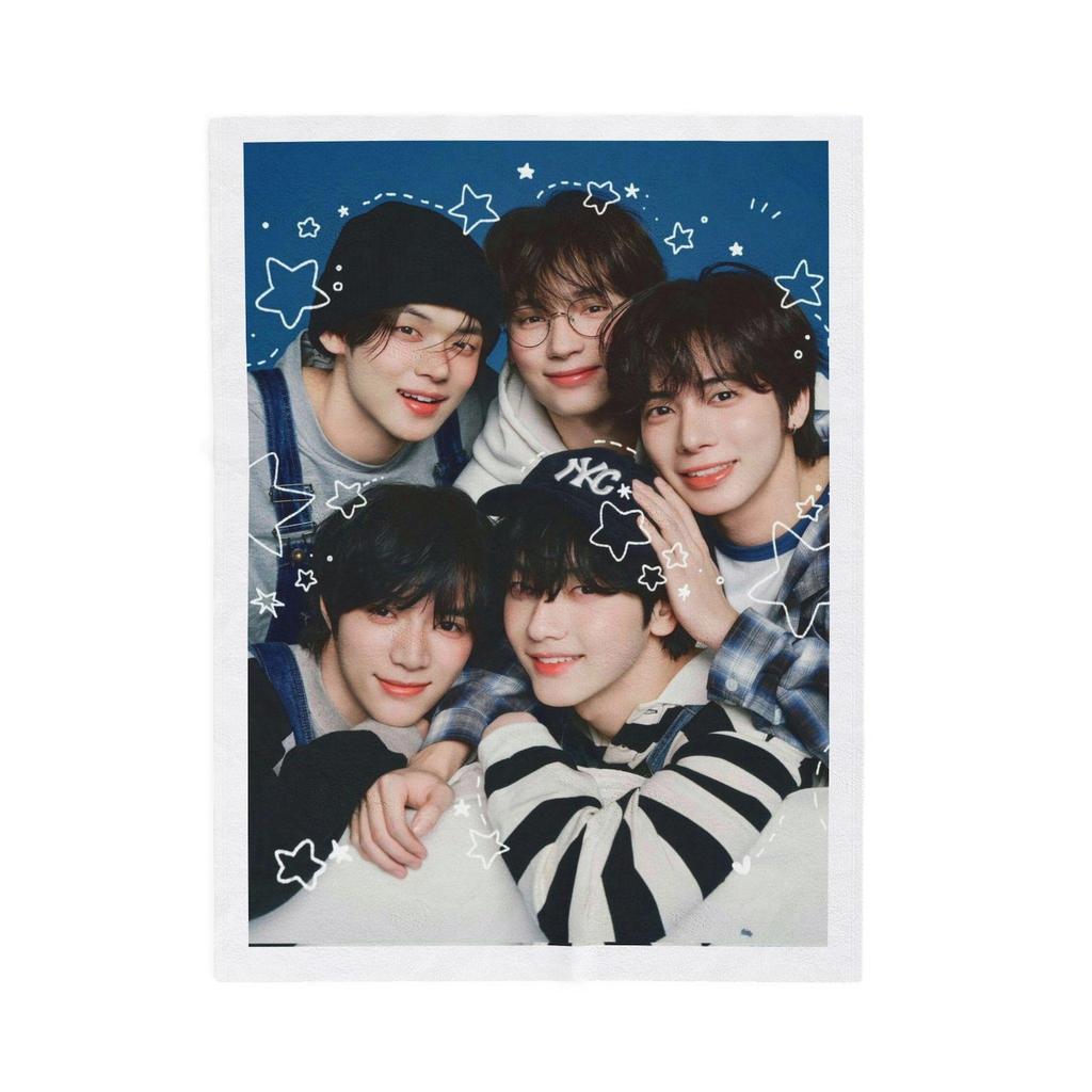 TXT Tomorrow By Together Inspired Velveteen Plush Blanket