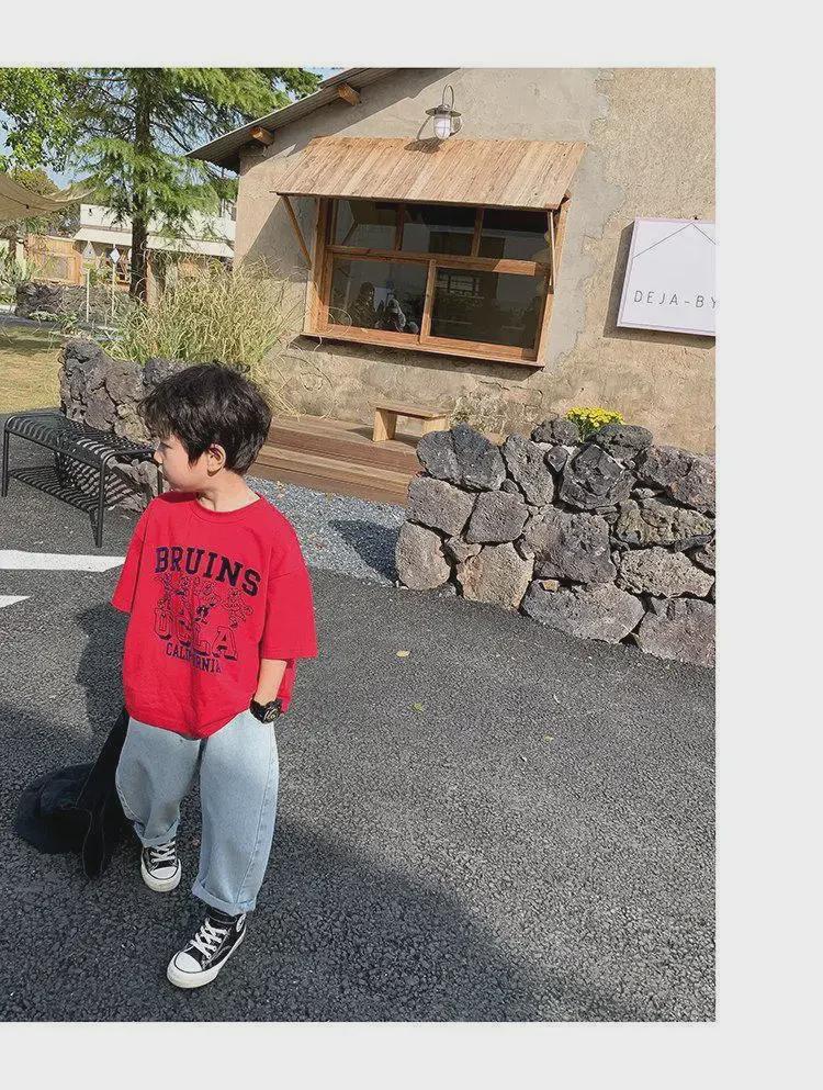 Children's Short-Sleeved T-Shirt: Stylish Boys' Summer 2022 Korean-Style Top