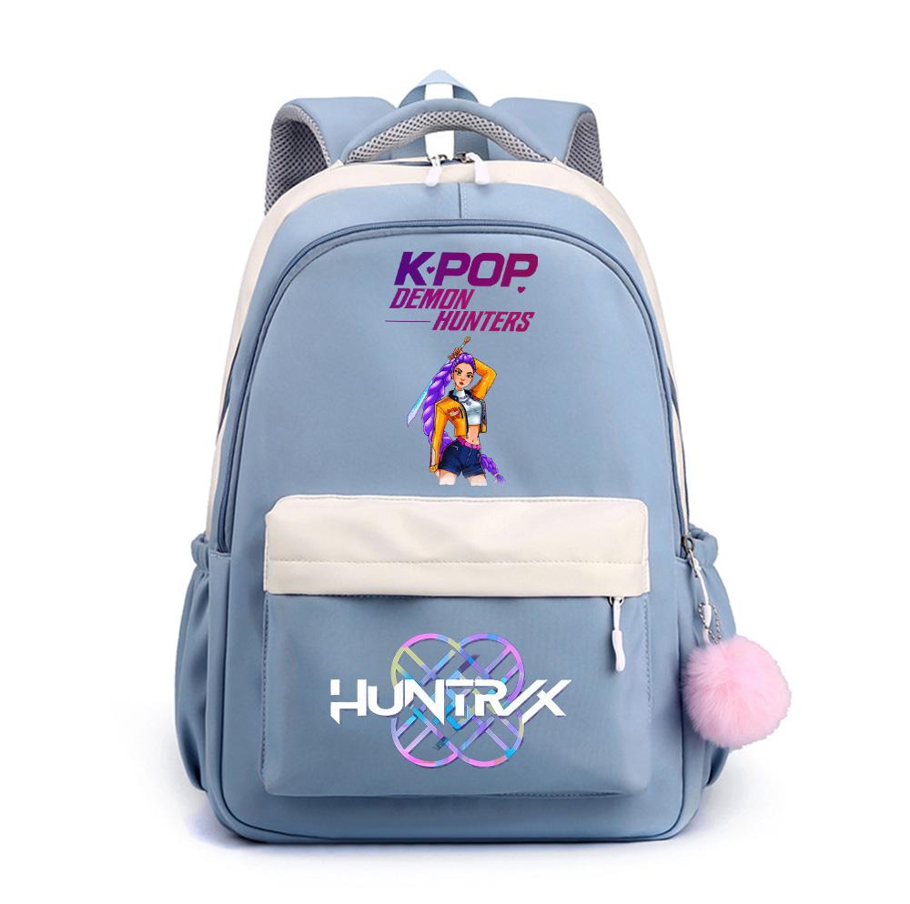 Anime Net Cute K-Pop Printed Backpack for Teenger Student Girl Boy Schoolbag Bookbag Kid Gift Women Large Capacity Waterproof Travel Bag Mochila