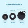 Anti-Lost Lock Knob Protector for Motorcycle Navigation Bracket & Mobile Phone Holder Easy Installation on M6 Screw