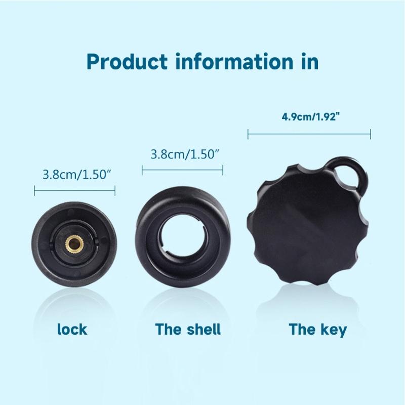 Anti-Lost Lock Knob Protector for Motorcycle Navigation Bracket & Mobile Phone Holder Easy Installation on M6 Screw