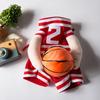 Costume de Joueur de Basket-ball pour Chien Tenue Amusante avec Ballon 3D Vêtement de Basket-ball Mignon pour Animal de Compagnie pour Cosplay Photoshoot Costume Festif