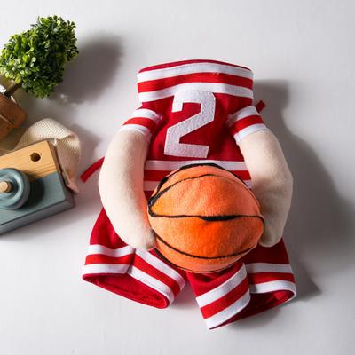 Kostium Psiego Gracza Koszykówki Zabawny Strój z Piłką 3D Uroczy Psia Odzież Koszykarska do Zdjęć Cosplay Świąteczny Kostium