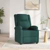 Electric Recliner Chair Dark Green Fabric
