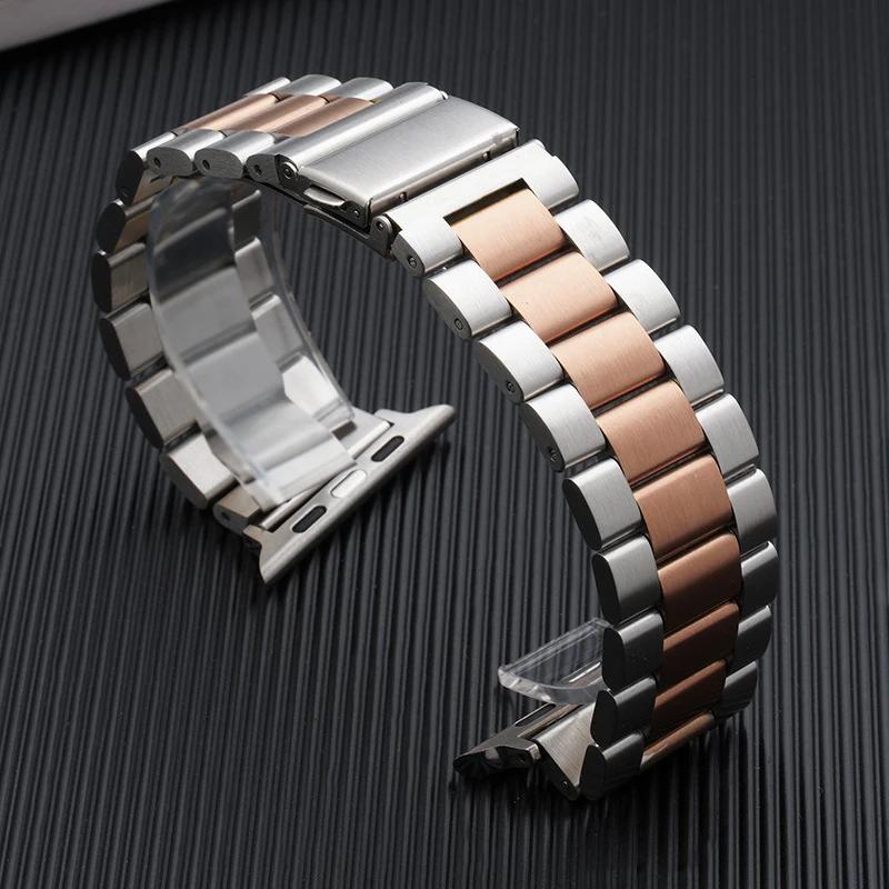 Stainless Steel Strap for Watch band 45mm 44mm Ultra 2 49mm 42mm-40mm-41mm-46mm Metal watchband series 10 9 8 7 6 5 4 3 se