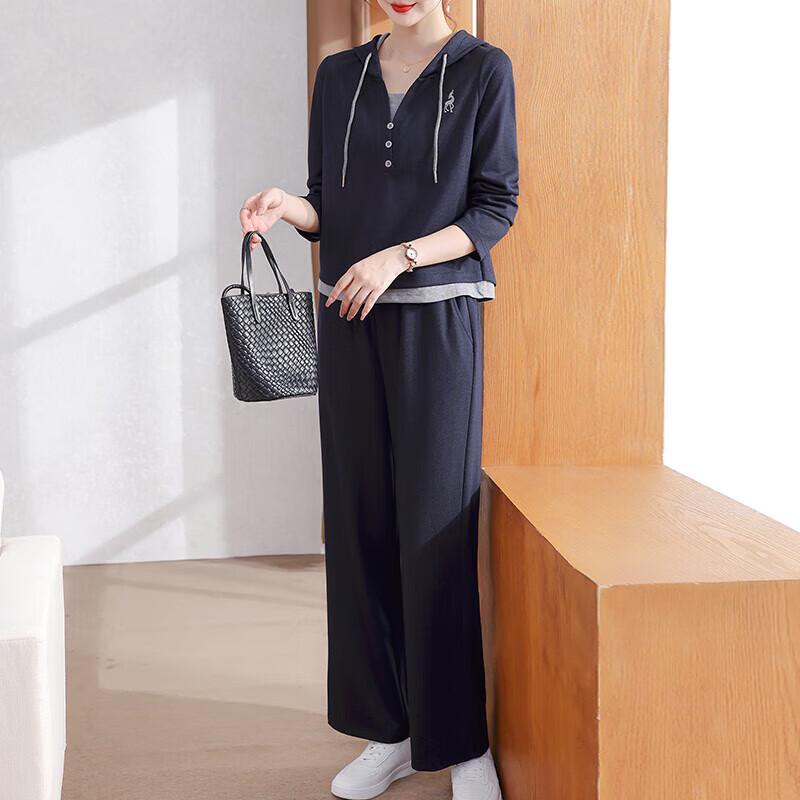 

Women s 2025 Autumn Casual Sweatshirt Tracksuit Set 2XL