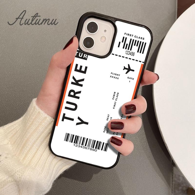 Funny Airport Code Phone Case for iPhone 11 12 13 14 Pro Max Mini X XR XS SE 2020 6S 7 8 Plus Samsung Galaxy S21 S22 Cover Shell