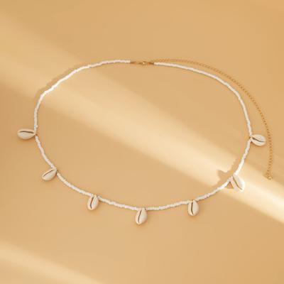 Waist Chain Anti-break Retro Vintage Single Loop Rice Bead Woven Shell Waist Chain for