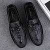 Slip-on-Abendschuhe mit Krokodilmuster, echtes Leder, italienische Halbschuhe für Herren, formelle Herren-Freizeitschuhe, Freizeitschuhe, Spaziergänge, Autofahren