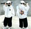 Autumn/Winter Children's Casual Warm Hooded Sweatshirt with Unique Magic Cube Pattern - Korean Style Cool Hooded Sweatshirt