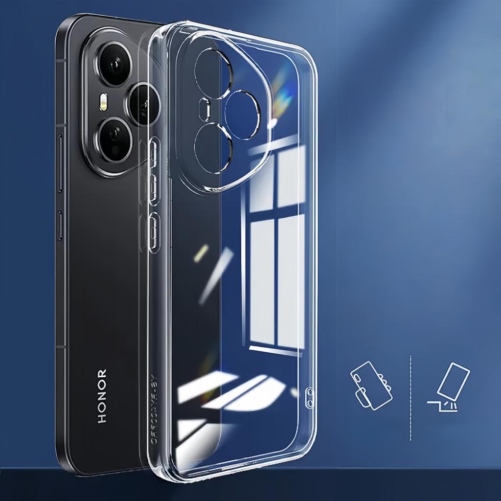 Transparent TPU Shockproof Protection Phone Case For Honor 400 Pro/400/400 Lite/200 Lite/90 Lite/90/200 Smart/400 Smart-Clear