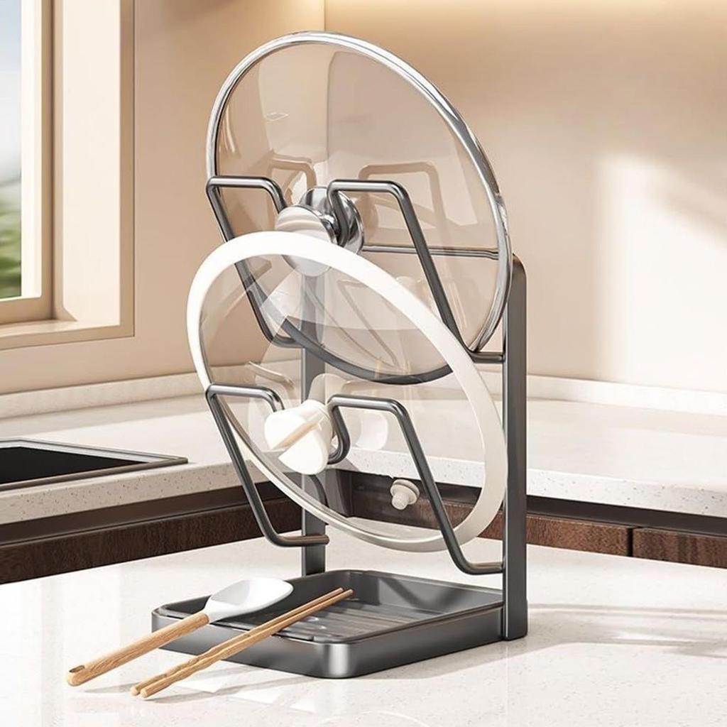 Adjustable chopping board Pot Lid Holder Carbon steel Practicality Drain Durable Home Countertop Shelf Kitchen Shelf
