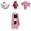 Stunning Demon Slayer Kimetsu No Yaiba Bikini Swimsuit Set With Beautiful Cloak For Summer