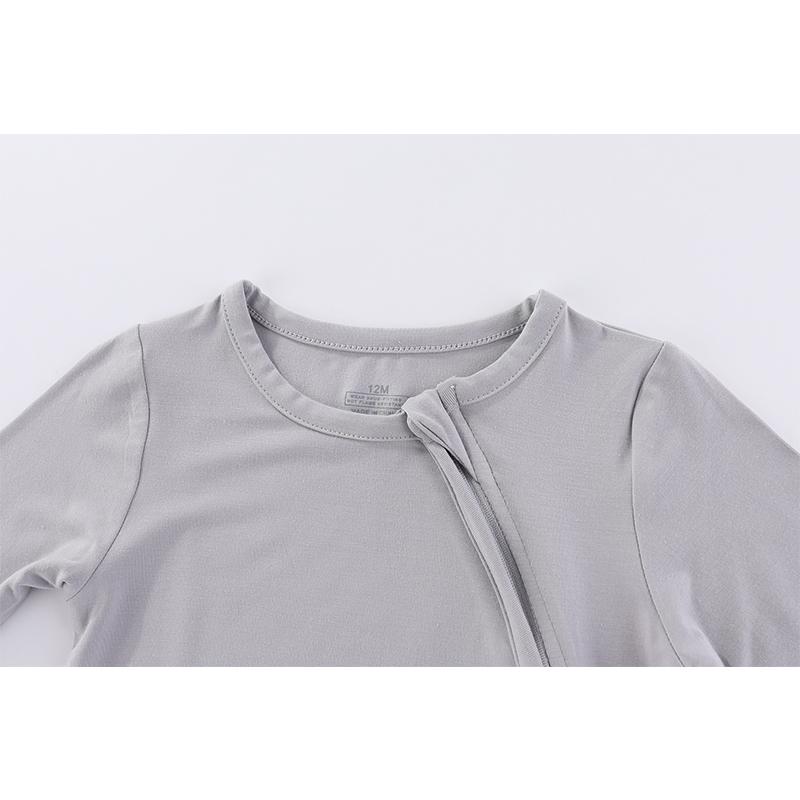 1 bucată Salopetă cu fermoar cu mânecă lungă la modă pentru bebeluși băieți fete, bumbac moale, haine pentru nou-născuți
