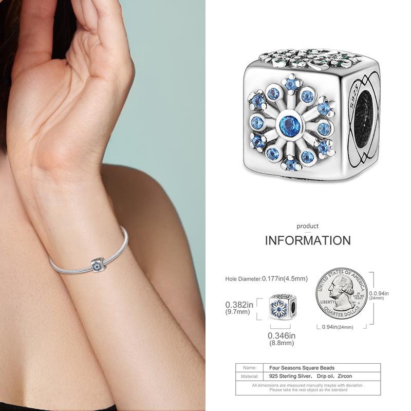 Copper Christmas Charm Beads Fit Original Bracelet Dangle Women Diy Jewelry Christmas Gifts