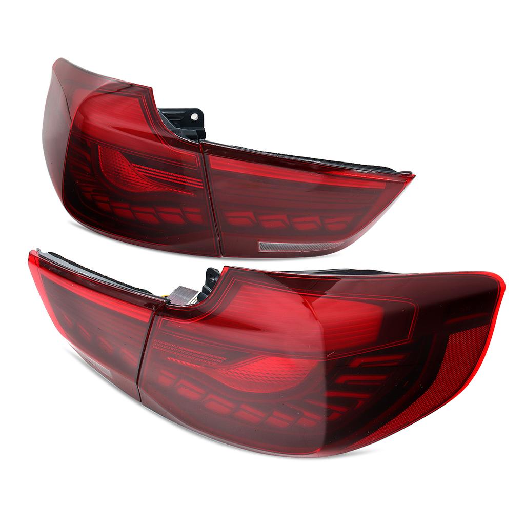 Pair For 2013-19 BMW 3 Series GT F34 340i LED Tail Light Rear Brake Lamp Red Len yc2