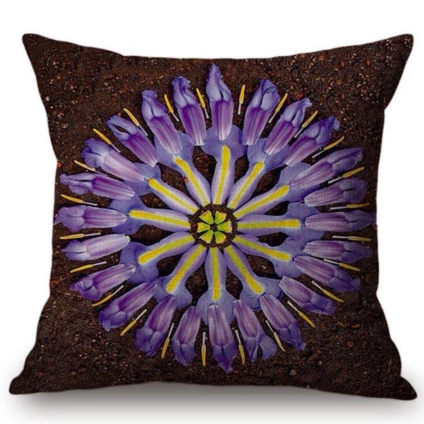 Florals Beautiful Leaf Floral Mandala Waves Stripe Paisley Geometry Prints Cotton Linen Cushion Cover Sofa Throw Pillow Case
