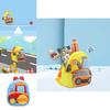 Adorable Kids Plush Backpack With Cartoon Excavator Design For Toddlers And Kindergarten