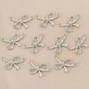 Liangfei 18k Gold Plated Rhinestone Knot Bow Pendant - Simple Handmade Charm Jewelry Accessory