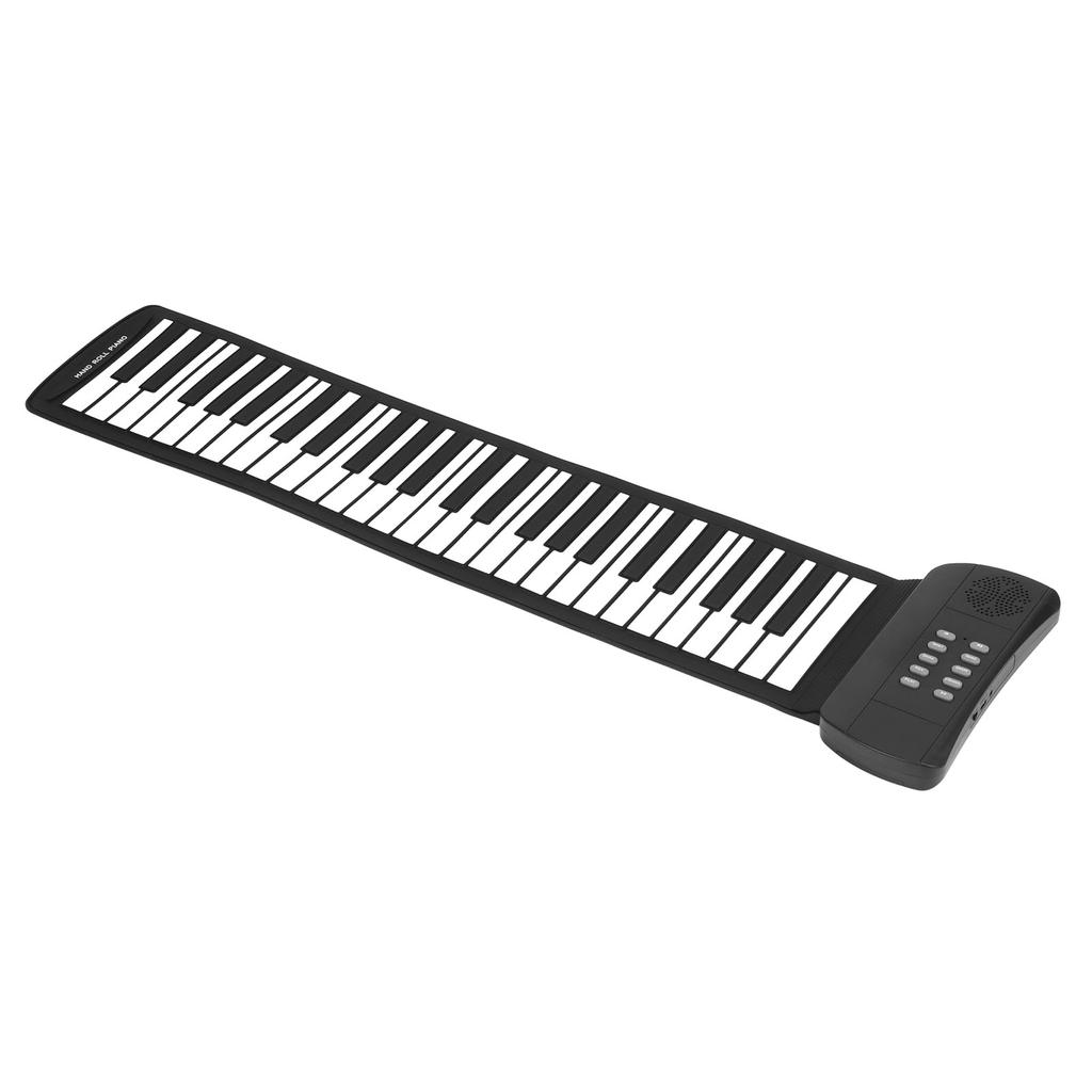 Roll Up Piano 49 Keys 4D Surround Sound USB Battery Powered Portable Keyboard Piano for Kids Beginner PM49