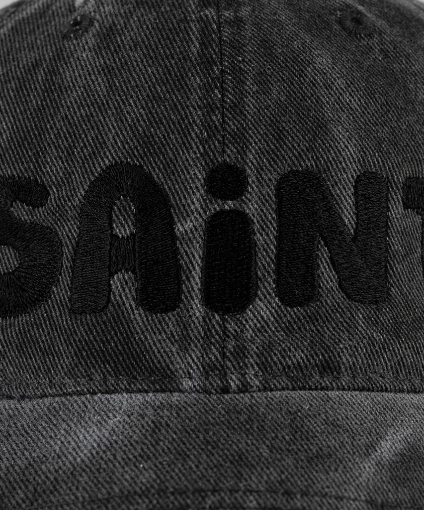 Wig Saint Damaged Pigment Ball Cap - Charcoal