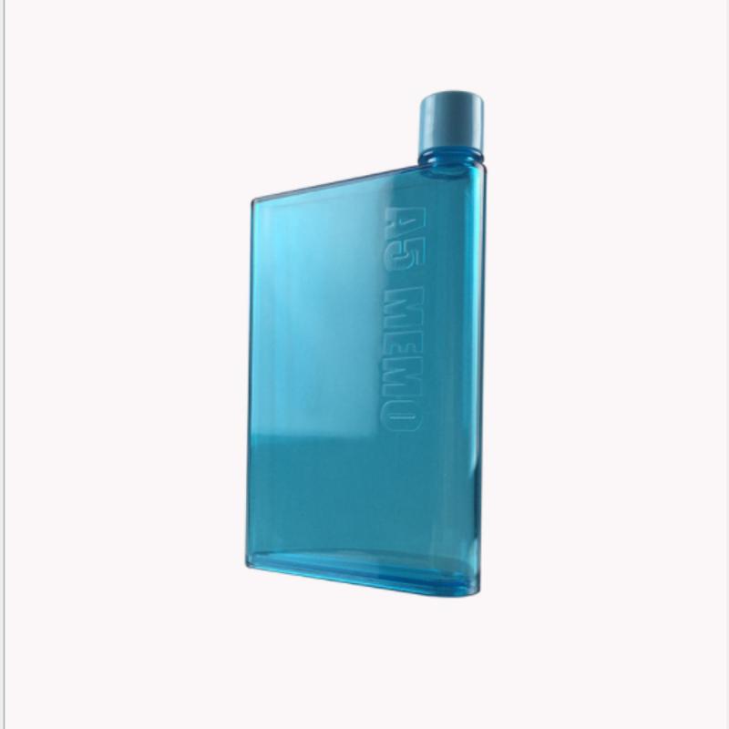 

Модная спортивная плоская бумажная бутылка для воды, портативная герметичная чашка для ноутбука для кемпинга и велоспорта 420ml синий