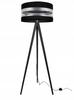 MODERN TRIPOD FLOOR LAMP CHROME LED LAMPSHADE