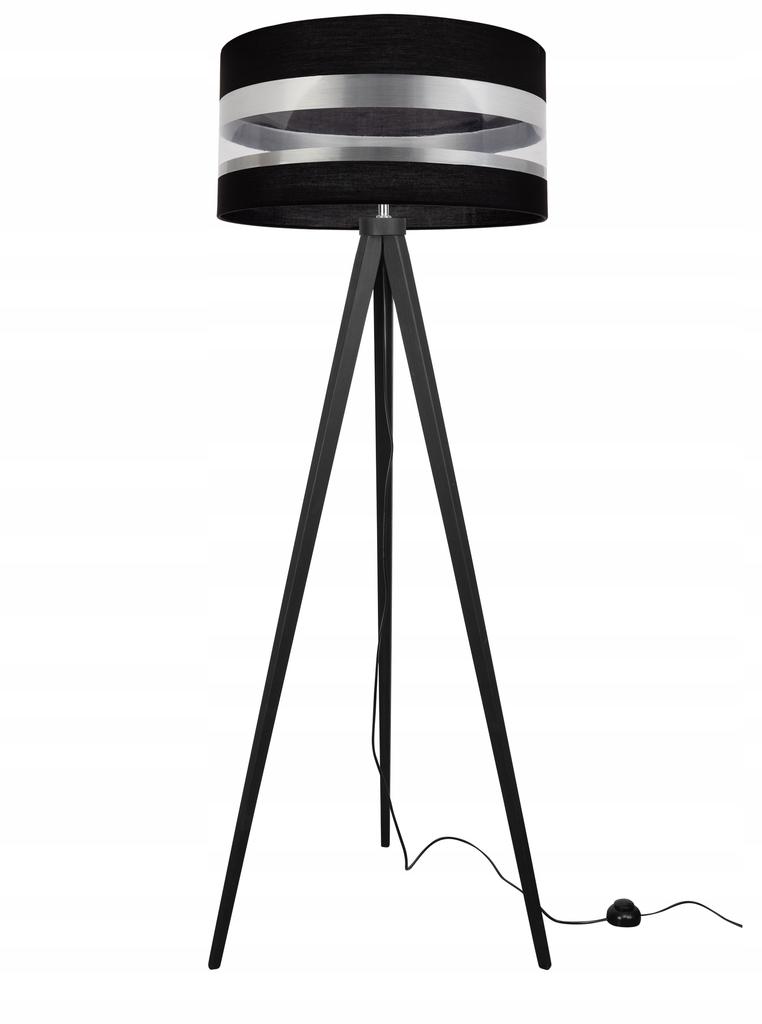 MODERN TRIPOD FLOOR LAMP CHROME LED LAMPSHADE