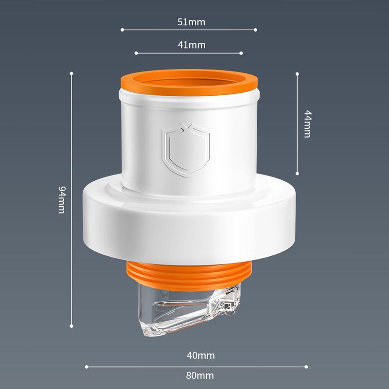 1PC Sink Drain Seal Cap, ABS Anti-Odor Plug for Kitchen Waste Pipe with Backflow Prevention (Easy Install)