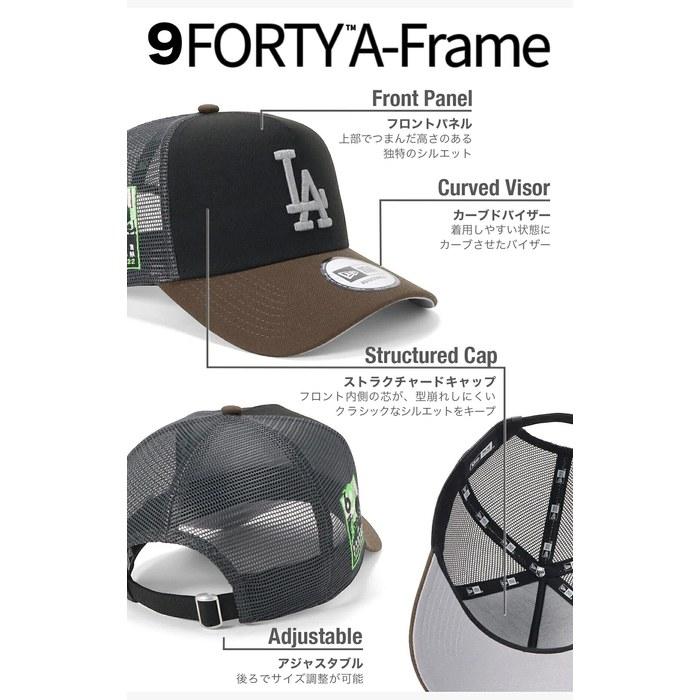New Era 9FORTY A-Frame Trucker Cap 15206457 (LA Black/Walnut)