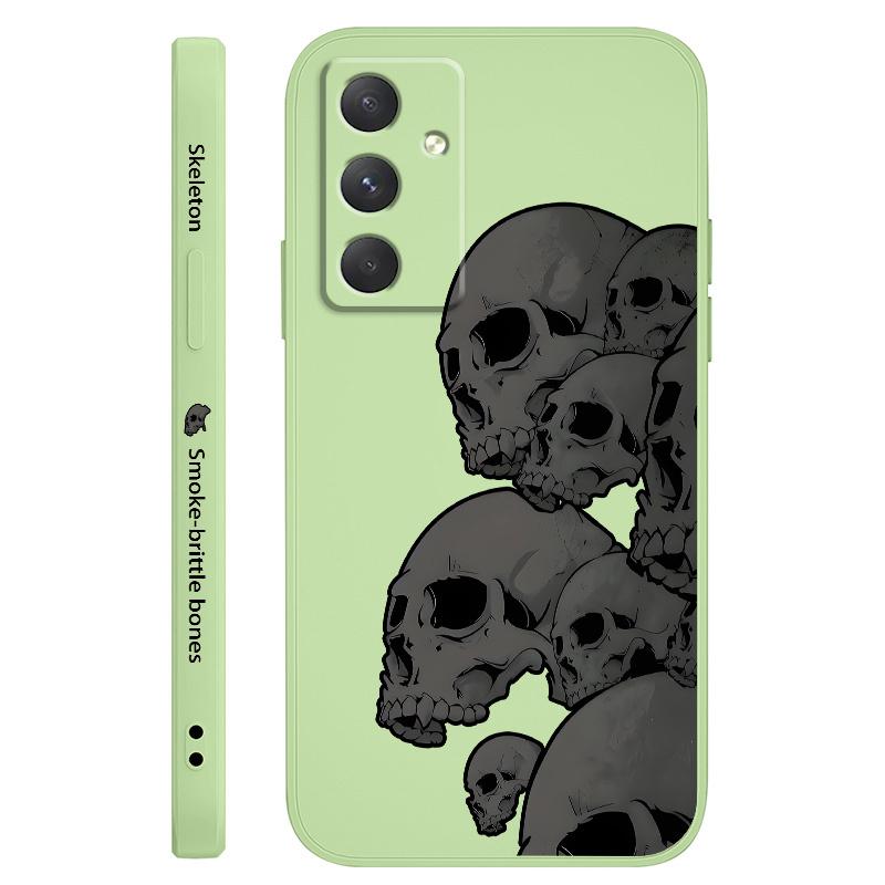 

Dark Skeleton Phone Case For Samsung Galaxy A55 A35 A25 A15 A56 A36 A26 A16 A06 A05 A05S A54 A34 A24 A14 A04 A04S A04E 4G 5G Cov Samsung A54 5G светло-зеленый