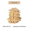 3D Wooden Jigsaw Puzzle Model - Four-Piece Street Stall Children's Toy