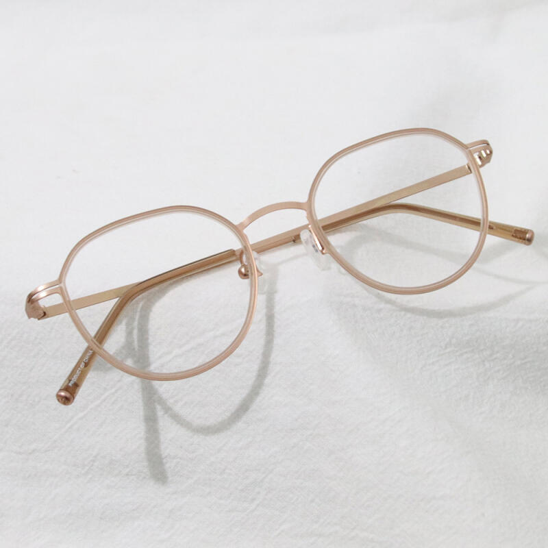 NeoRetro B5153 C2 Rose Gold Blue Light Blocking Glasses none