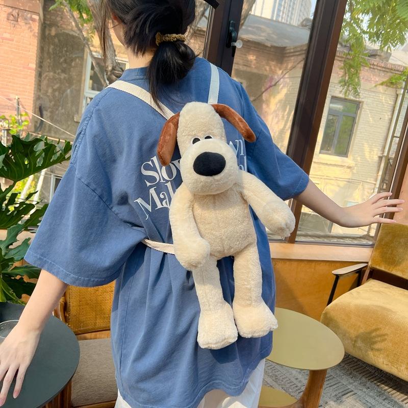 Strap Puppy Pants Doll Bag Animal Cartoon Plush Bag Adjustable Strap Shoulder