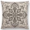 New Fantastic Snowflake Flowers Gorgeous Floral Doodle Colourful Decorative Pattern Mandalas Cushion Cover Sofa Pillow Case