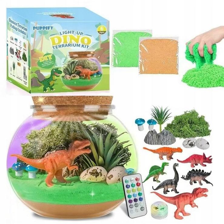 Dinozaur Zestaw Kreatywny Lampka Nocna Dla Dzieci Magiczne Akwarium Diy