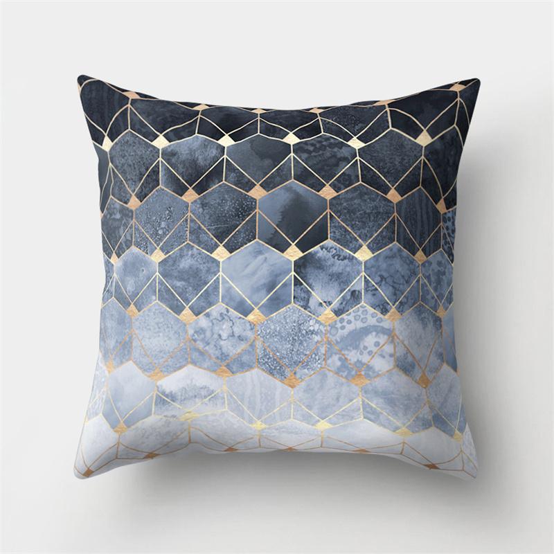 45x45cm Geometric Patchwork Pillowcase Custom Irregular Polyester Cushion Cover Sofa Living Room Bedroom Pillowcase Home Decor