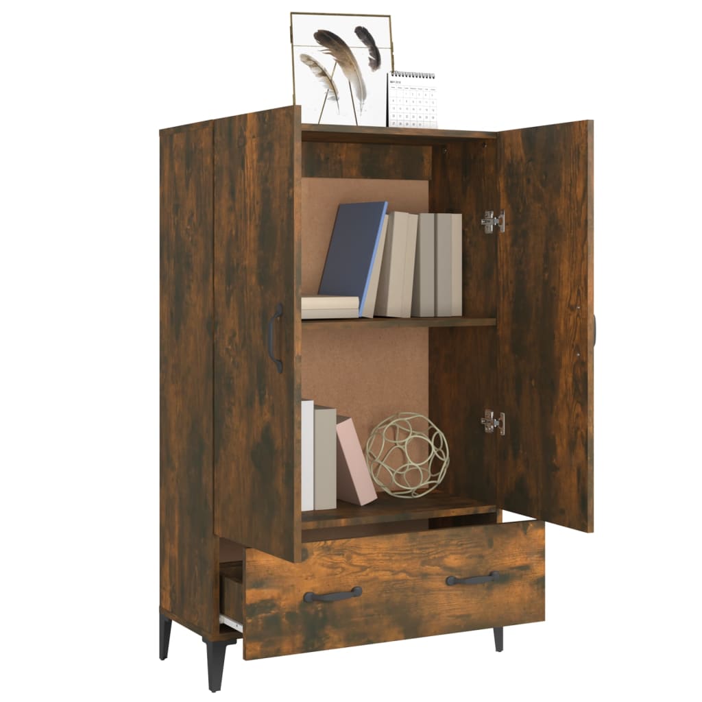 Highboard Smoked Oak 70 x 31 x 115 cm Wood Based Panel