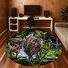 1pc dinosaur prehistoric Round Chair mat Area Rug - Non-Slip, Floor Mat for Office, Bedroom, and Indoor Decor c1125319