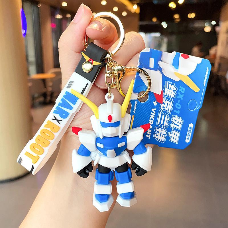 Cartoon Robot Playful Mech Warrior Keychain Cute And Colorful Bag Accessory Gifting For