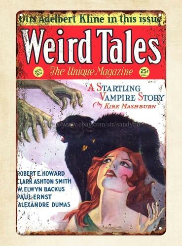 

Weird Tales magazine cover metal tin sign interior decorationAluminum 20x30cm（7.8x11.8inch）